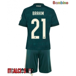 Real Madrid Brahim Diaz #21 Seconda Maglia Bambino 2026-27 Manica Corta (+ Pantaloni corti)